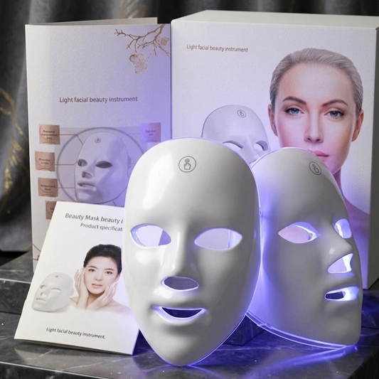 Máscara LED Facial 7 en 1 – Reduce Arrugas y Acné desde Casa