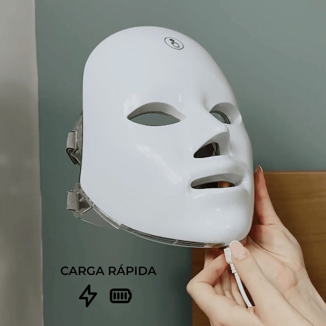 Máscara LED Facial 7 en 1 – Reduce Arrugas y Acné desde Casa